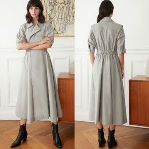 PIXIE MARKET Shoulder Pad Trench Dress XS